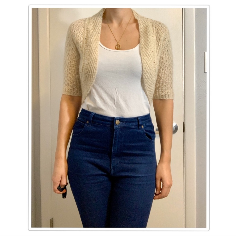 Ann Taylor LOFT Knit Cropped Bolero Sweater